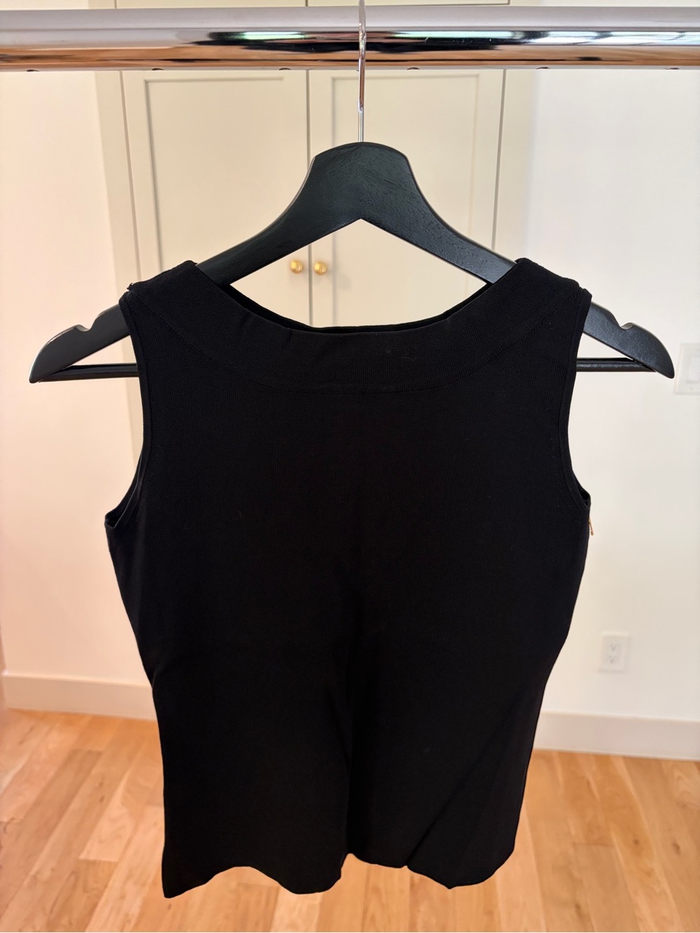 Vintage Joseph A Classic Black Boatneck Sleeveless Tank Top